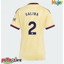 Camiseta Arsenal William Saliba #2 Tercera Equipación para mujer 2026-27 manga corta